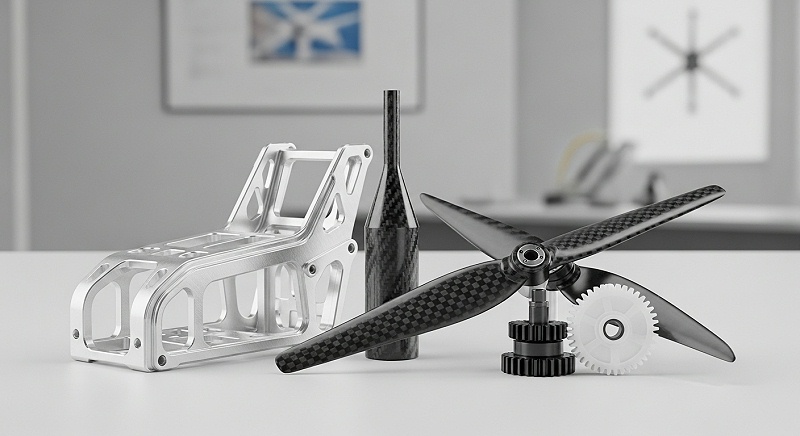 無人機零件機加工定制