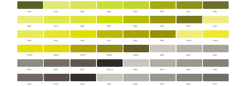 鋁合金cnc加工陽極氧化勞爾色卡－潘通色卡（Pantone）色號參照表-01