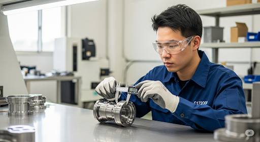 Brass parts CNC machining inspection